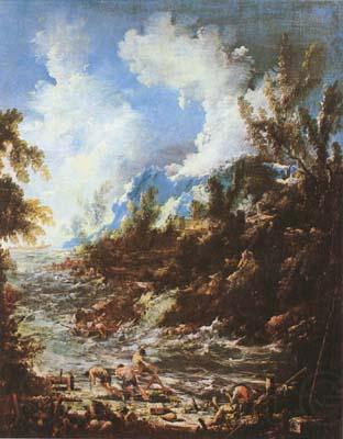 MAGNASCO, Alessandro Seascape with Fishermen and Bathers (mk08) Germany oil painting art
